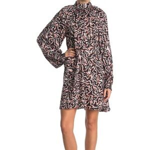 NWT JOIE ZARIAH MINI DRESS CAVIAR IN GREY SIZE L